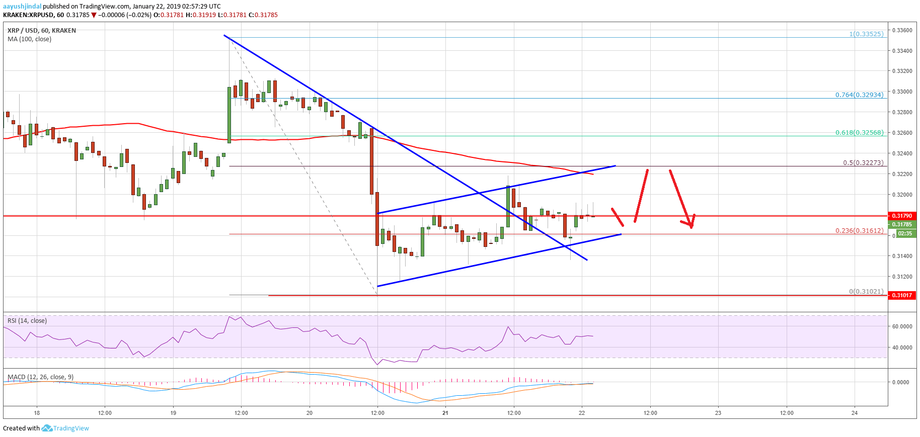 Ripple Price Analysis XRP Chart