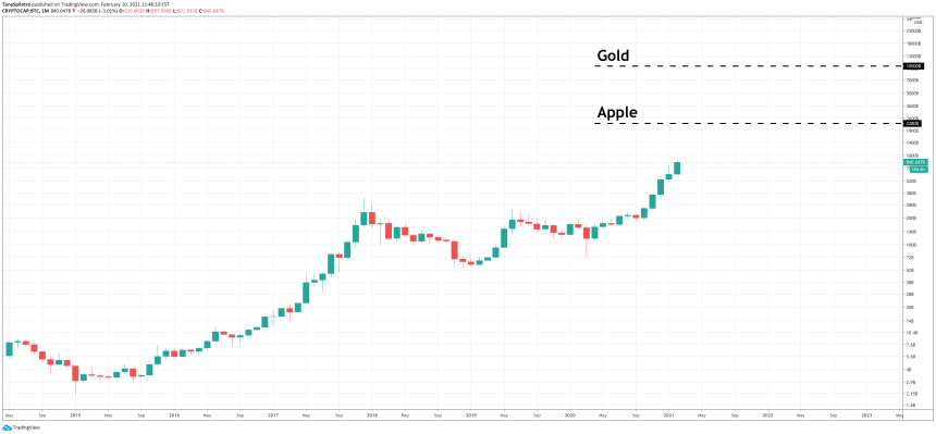  btc market cap bitcoin tesla