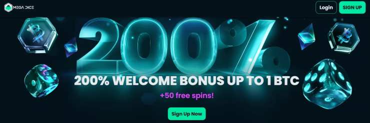 non-gamstop UK casinos mega dice bonus offer 