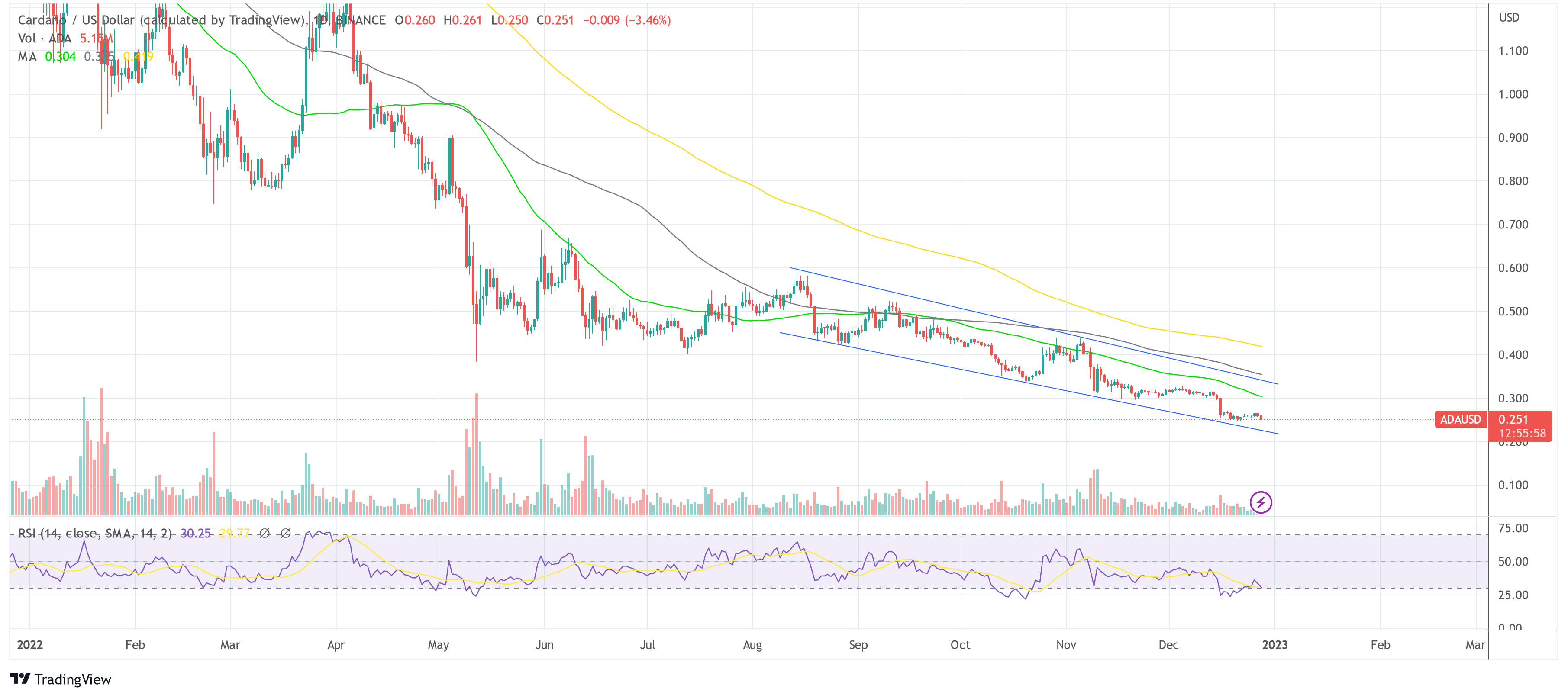 Cardano ADA USD 2022-12-28