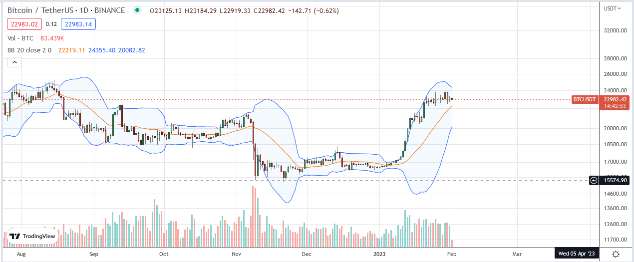 Bitcoin Price on February 1