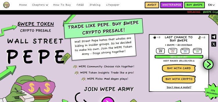 Wall Street Pepe presale