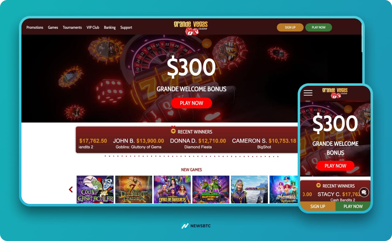 Grandevegas new betting site