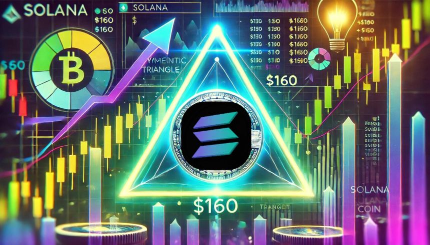 Solana Consolidates in Symmetrical Triangle – Analyst Reveals $160 Target On Breakout