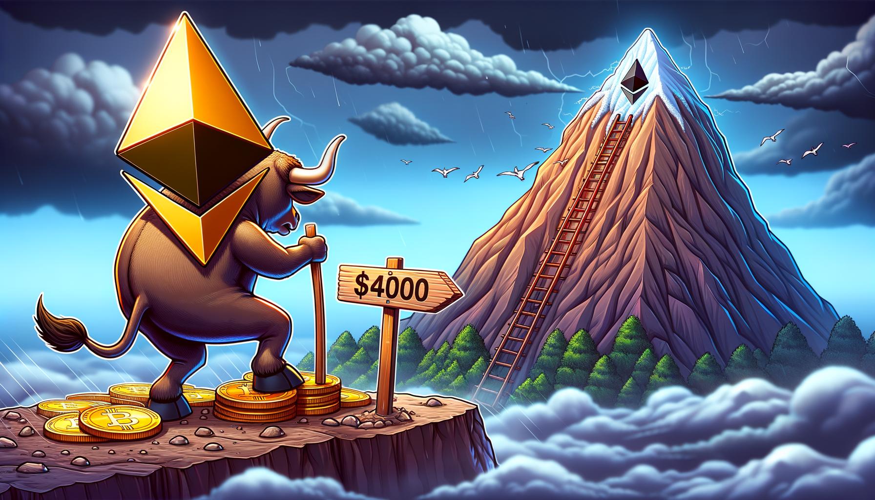 Ethereum Price Falls Short Above $4,000